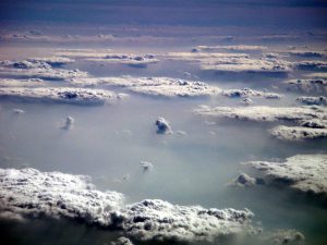 A surreal landscape shaped by clouds